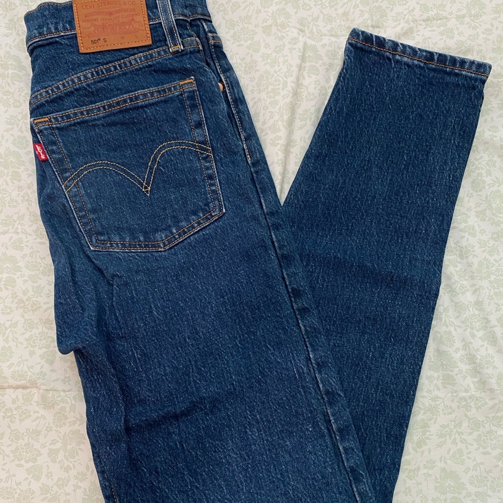 Levi’s 501 S Women’s Straight Leg Jeans | Dark Indigo Wash | NWT